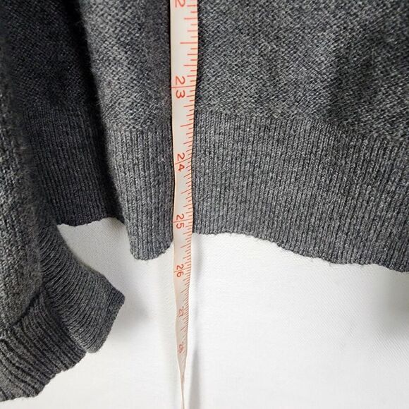 Sparrow Gray Ruffled Cotton & Cashmere Open Front Cardigan Sweater Size Small P - Picture 6 of 6